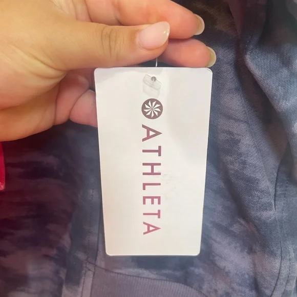 Athleta Blue Farallon Print Sweatshirt - Picture 6 of 8